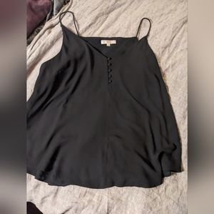 Silky Black Tank Top